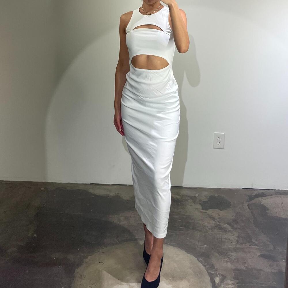 White Midi Dress